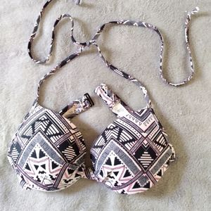 Pink pushup Bikini Top only